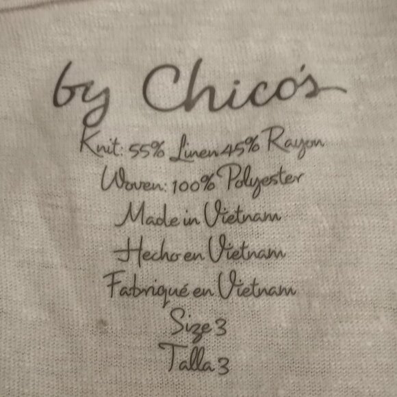 Chico's Tan Sleeveless Tank Tunic Tulip Hem Womens 3 XL 16 - Picture 8 of 8